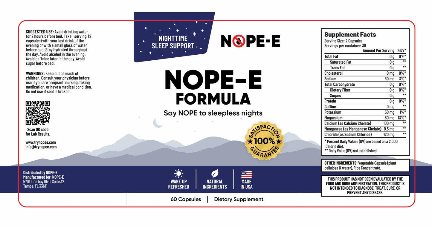 NOPE-E Sleep Support – Buy One, Get One FREE